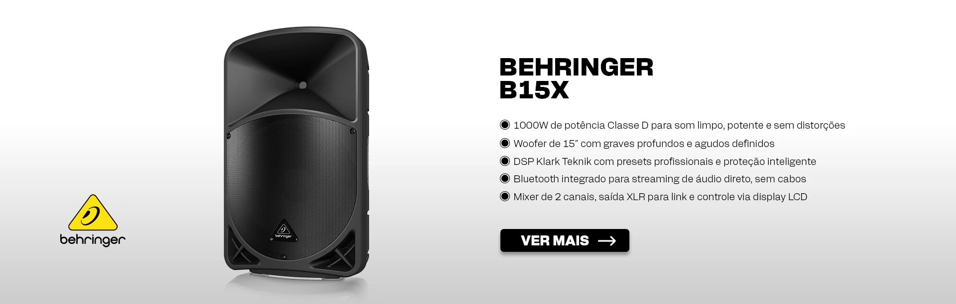 Caixa de Som Ativa Behringer B15X